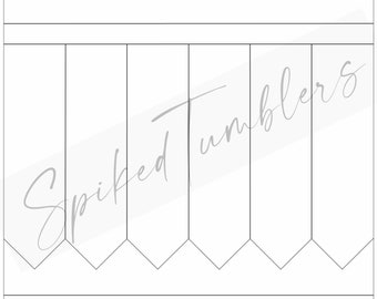 Pencil Template for 20oz straight tumbler - RESIZABLE