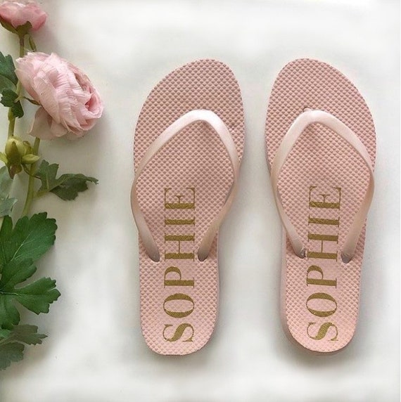 personalised flip flops