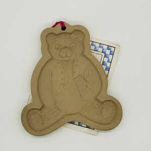 Vintage Brown Bag Cookie Art Teddy bear
