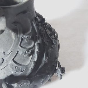 Art Nouveau Ornate Pitcher-Shaped Vase in Pewter image 8