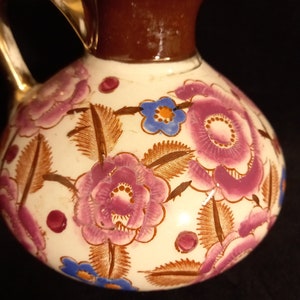 Boch Art Deco Ceramic Jug on Plate with Floral Motifs by R. Chevalier image 6