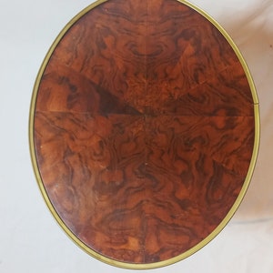 Antique Side Tables / Nightstands with Marquetry in the Louis XV-XVI Transition Style image 5