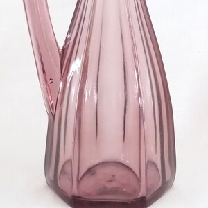 Purple Glass Cruet Bottle with Point Stopper image 4