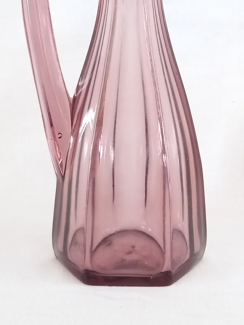 Purple Glass Cruet Bottle with Point Stopper image 4