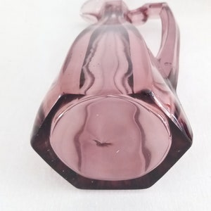 Purple Glass Cruet Bottle with Point Stopper image 9