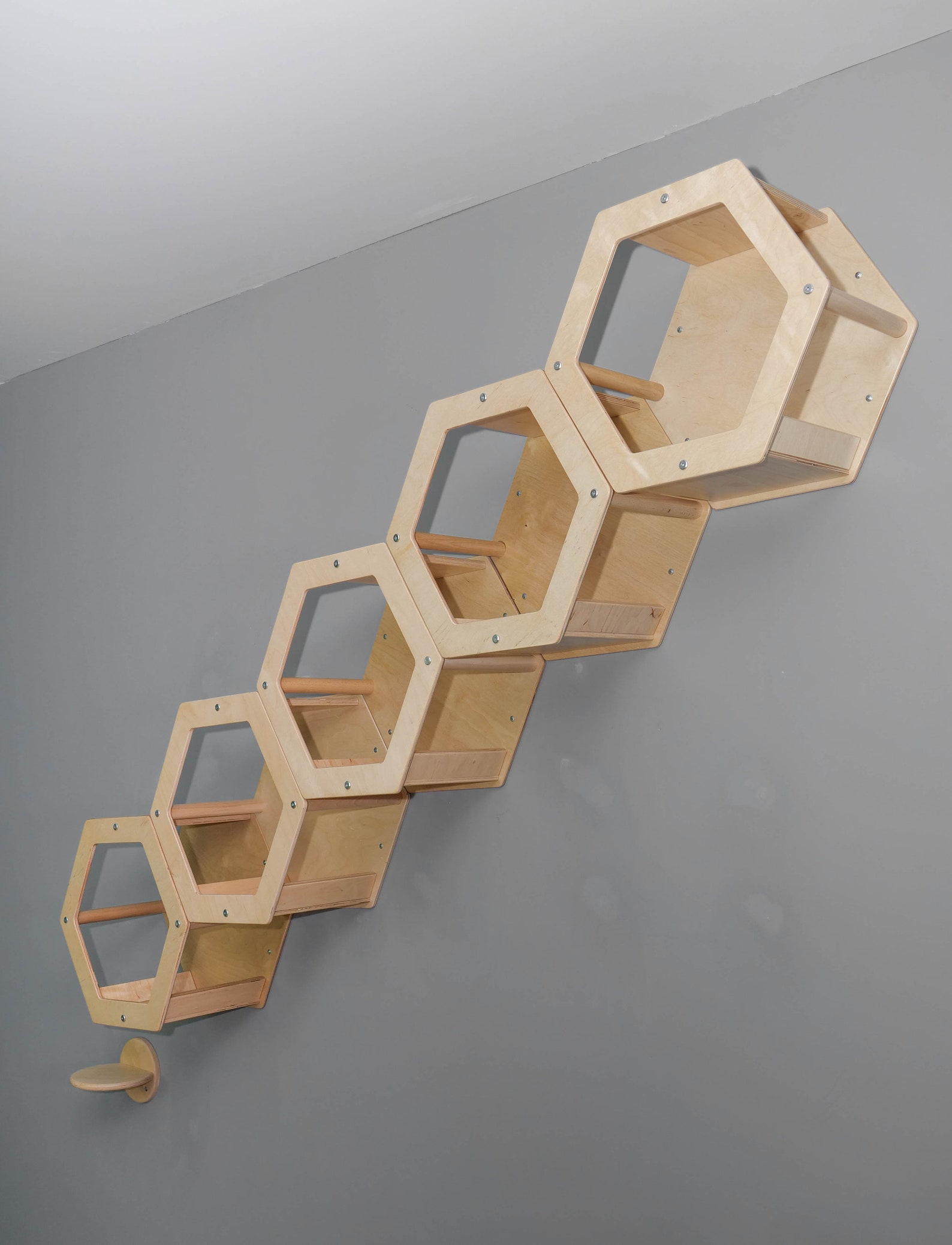 1 Cat Hexagon Catwalk Hexagon Cat Shelves Cat Climb Wall Cat Etsy