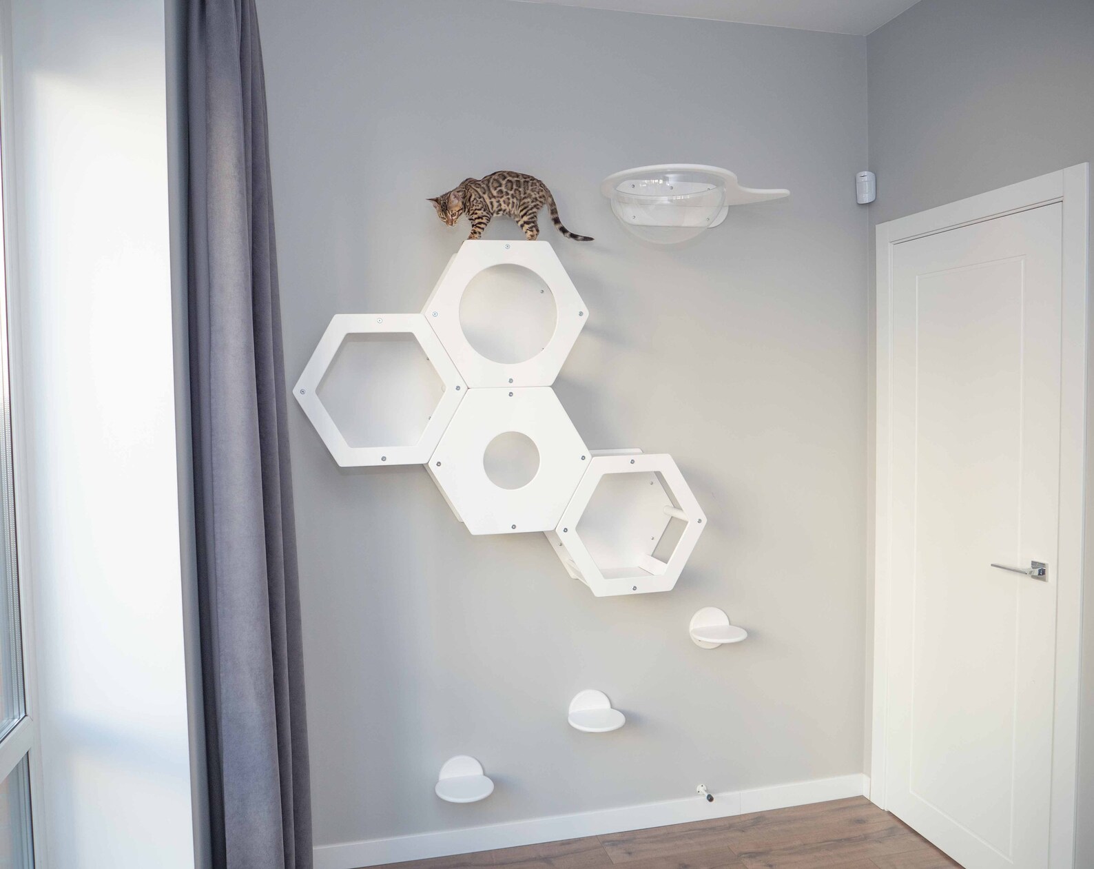 Geometric Cat Beds Stylish Cat Furniture Dark Cat Wall Etsy