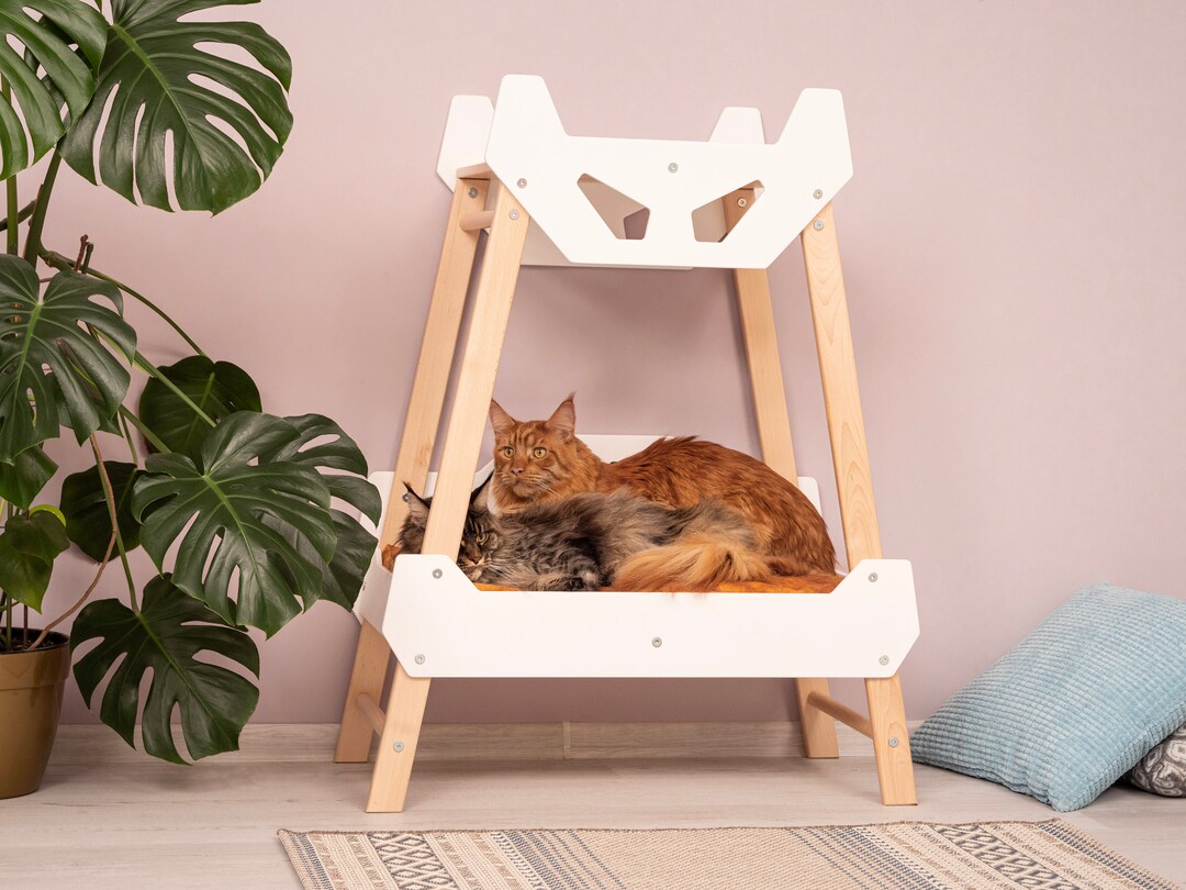 Durable Tower With Two Seats for Large Cats Cat Bed With Pillows Large