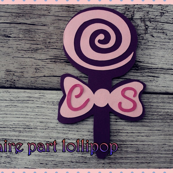 Faire part sucette lollipop