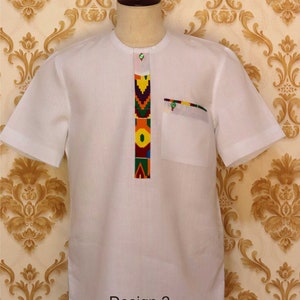 Linen Shirt Only, African Wear, African Style, Summer Clothes, Ankara Outfit, African Fashion, Grooms Outfit, Gift for him