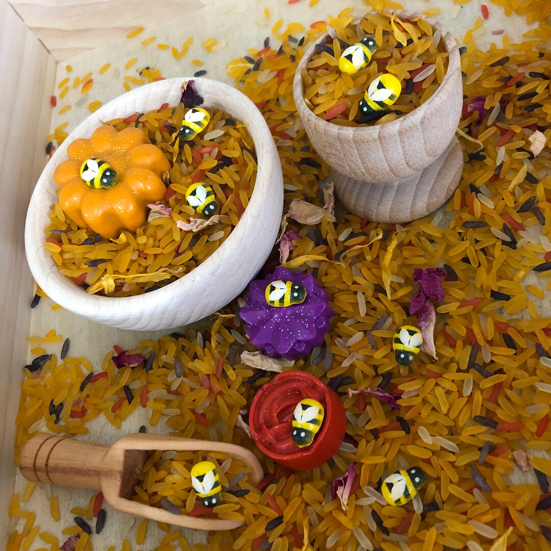 Bee And Rice Bees Sensory Rice With Petals, Strawberry Scented Including Flower ...