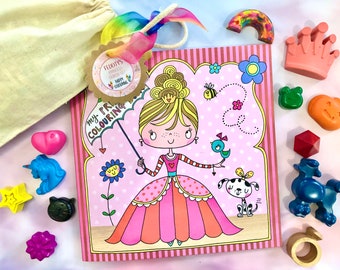 My Princess Personalised Crayon & Colouring Book Set