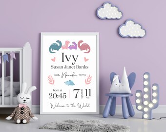 New Baby Birth Personalised Print