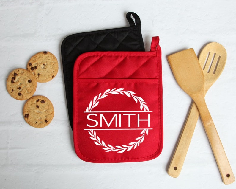 Custom Pot Holder Personalized Pot Holder Monogram Pot Holder Etsy