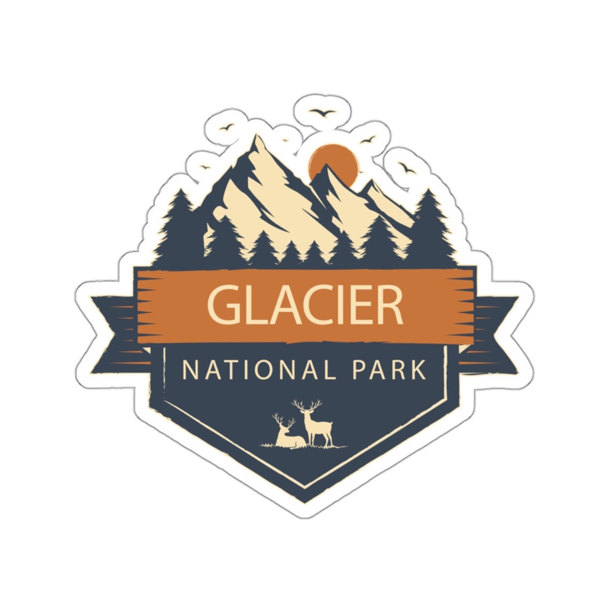 Glacier National Park Sticker, Glacier National Park Gift, National