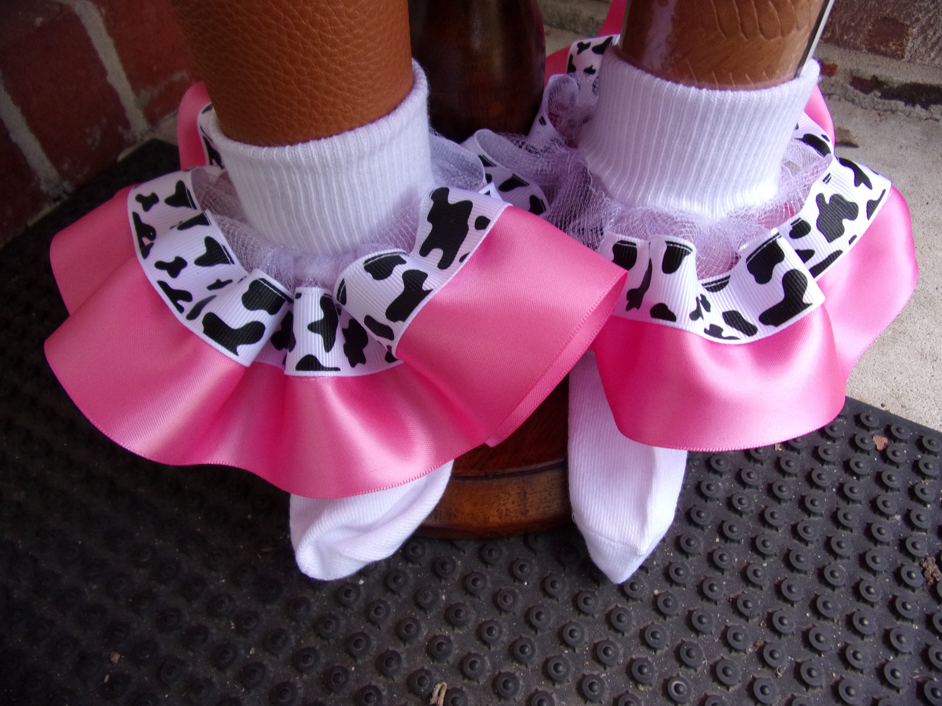 Ribbon Trimmed Tutu Socks, Socks to Match Tutu
