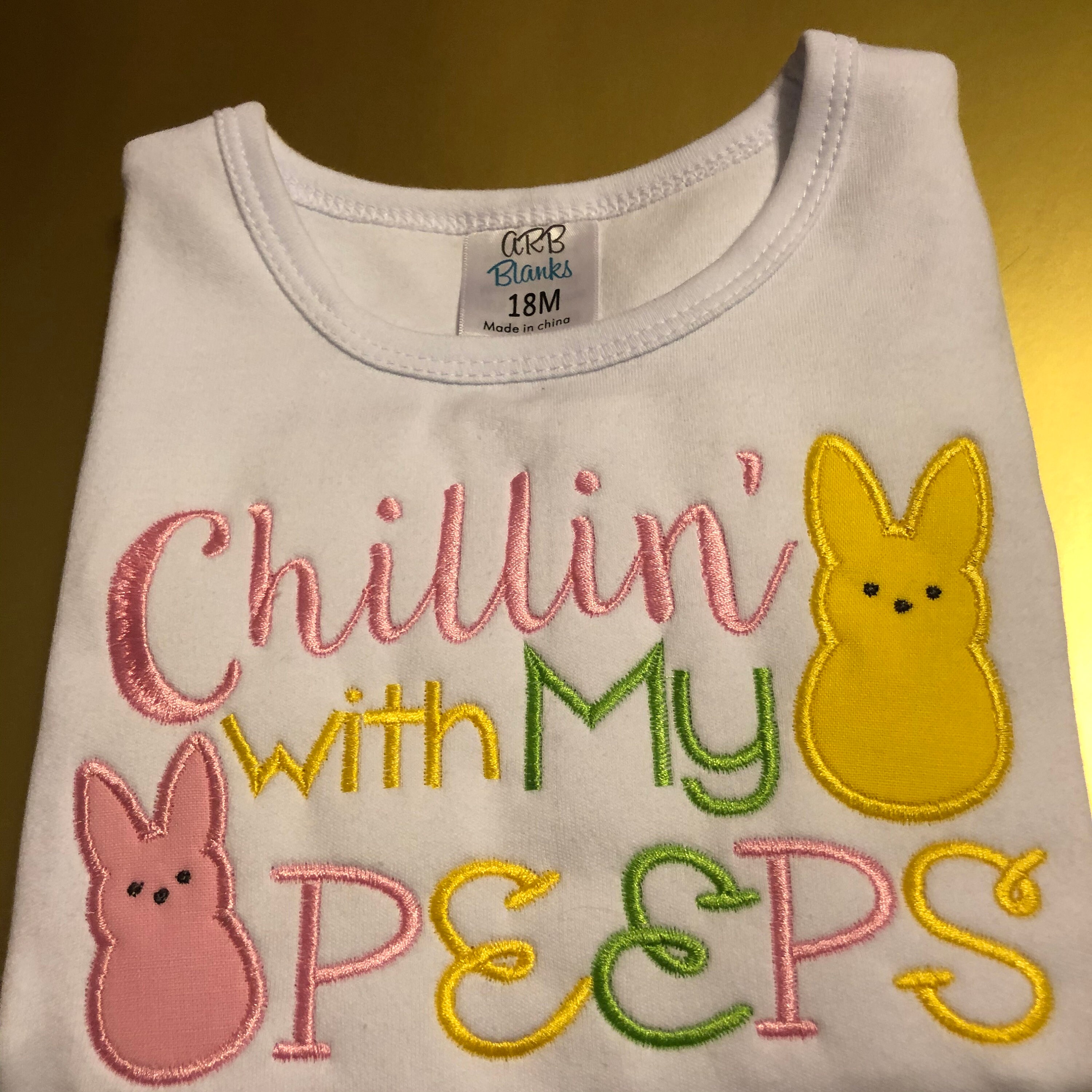 Easter Girl's Shirt Toddler Girl's Shirt Peeps Etsy