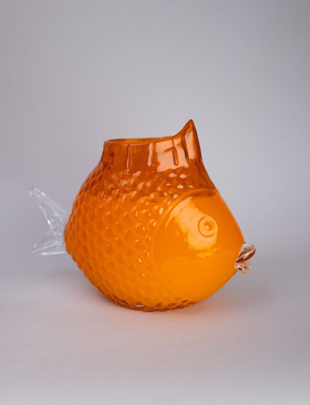 Orange Glass Fish Bowl Norooz Fish Bowl 7sin Fish Bowl Etsy