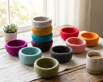 Round Felt Mini Bowls