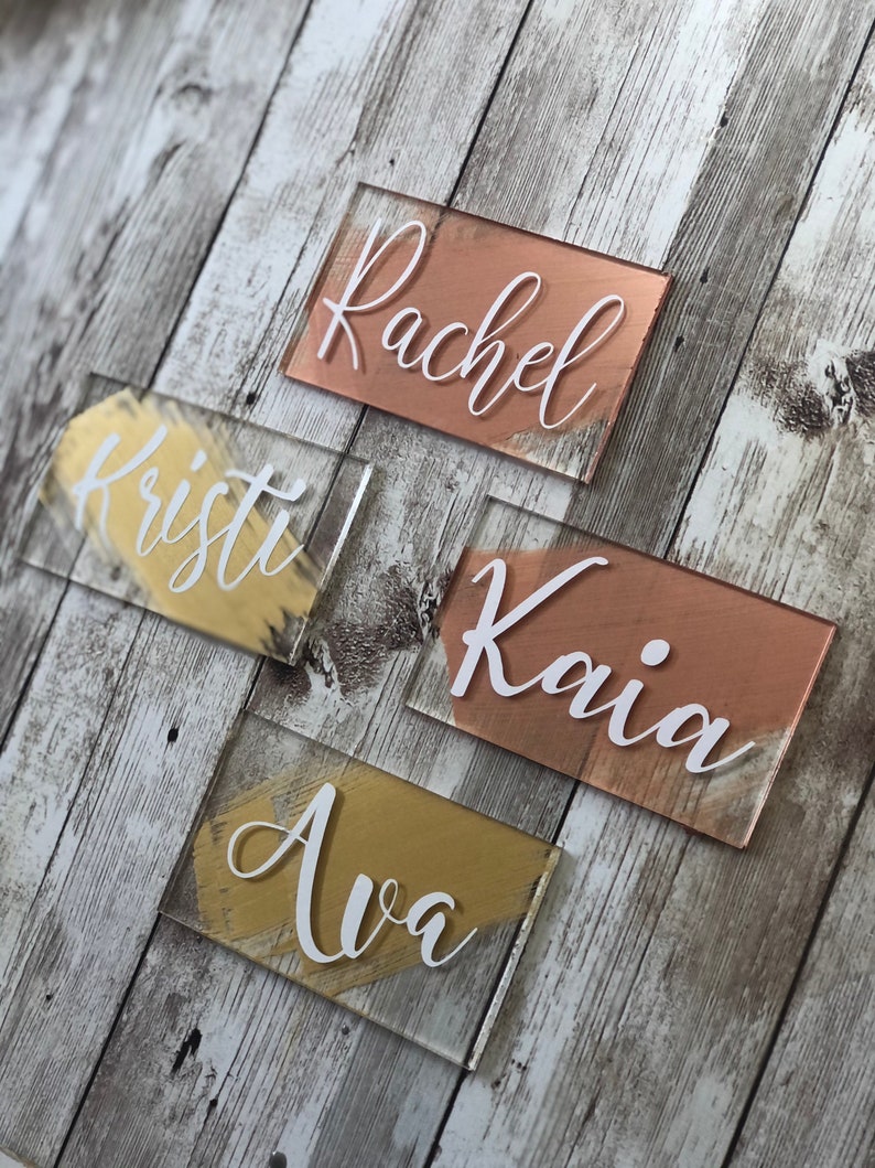 Acrylic Place Cards Wedding Place Cards Acrylic Names Etsy