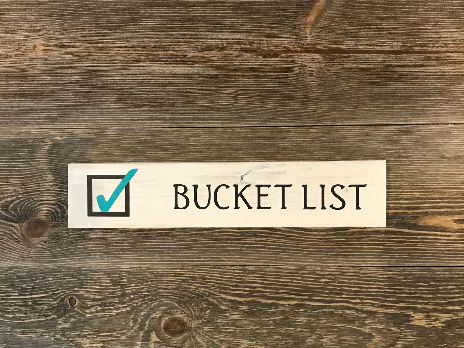 Bucket List Sign L Bucket List Check off Photo Prop Fun Sign Etsy