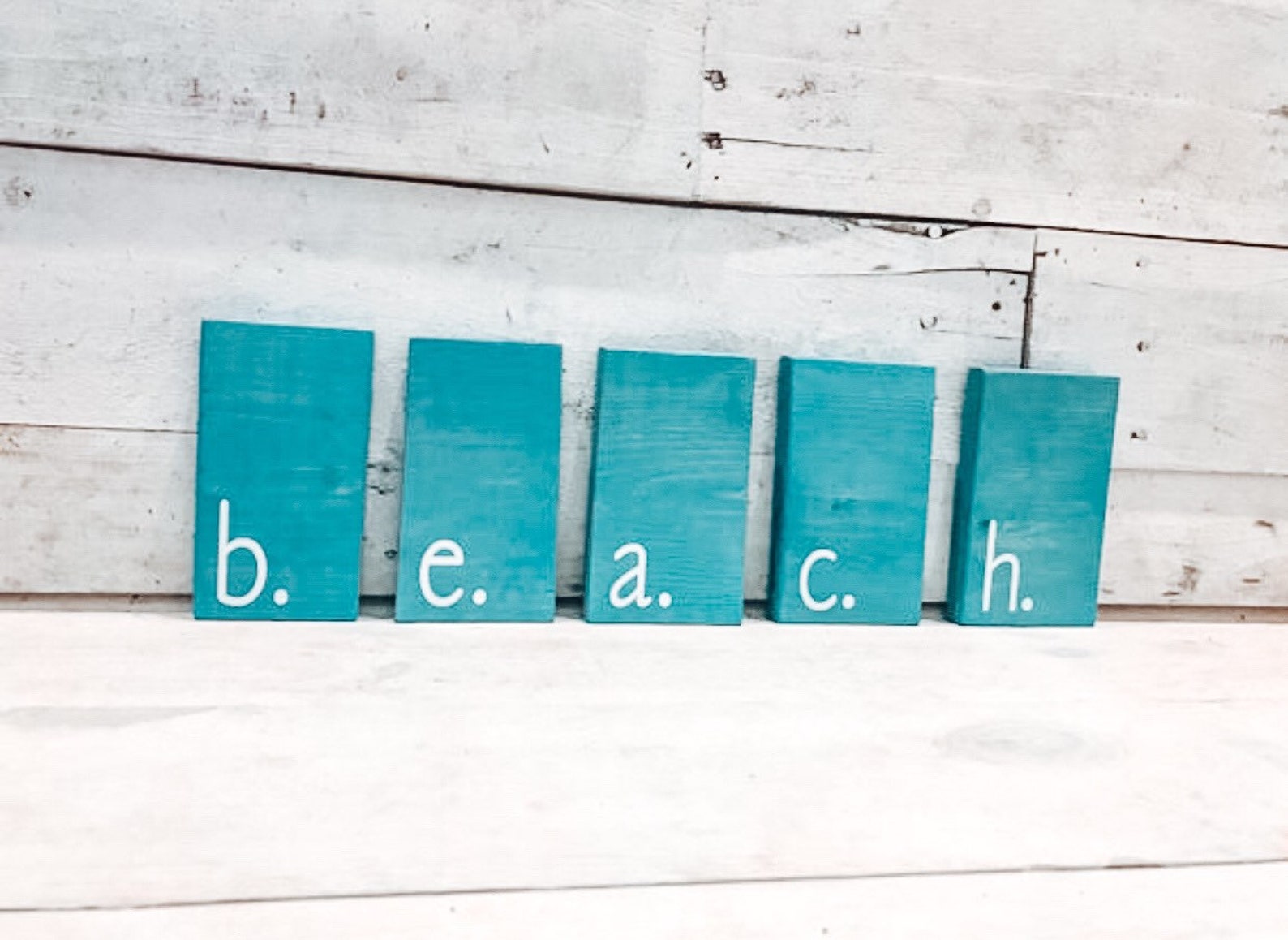 Beach Sign Beach Decor Beach Letters Scrabble Tiles Wall Etsy