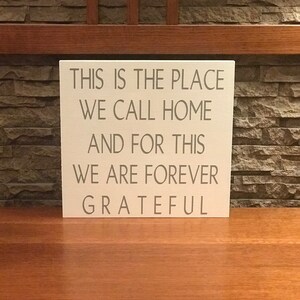 Home Sign L This Is A Place We Call Home L Family Sign L Grateful Sign