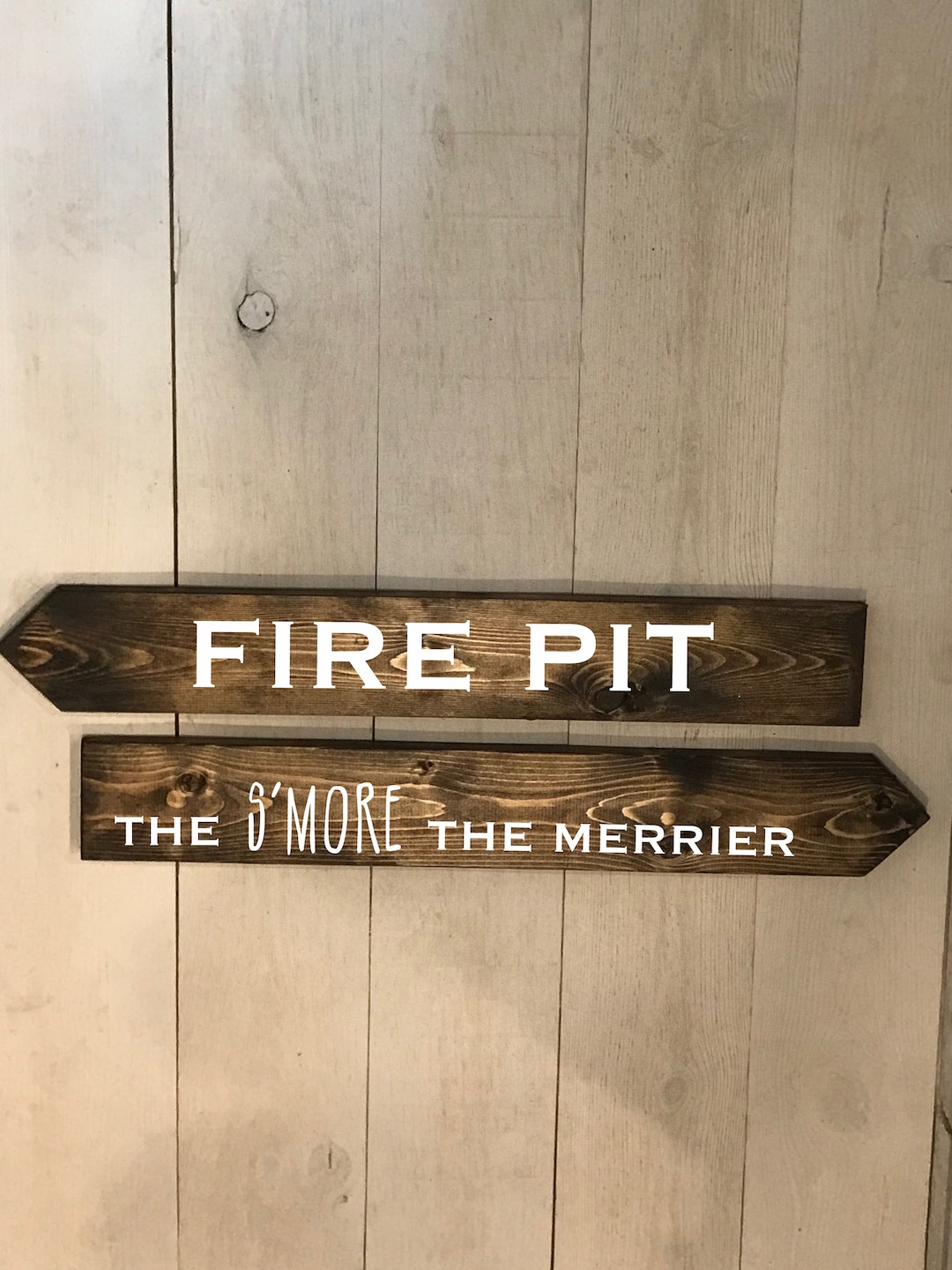 Fire Pit The Smore The Merrier Directional Arrow Signs Etsy
