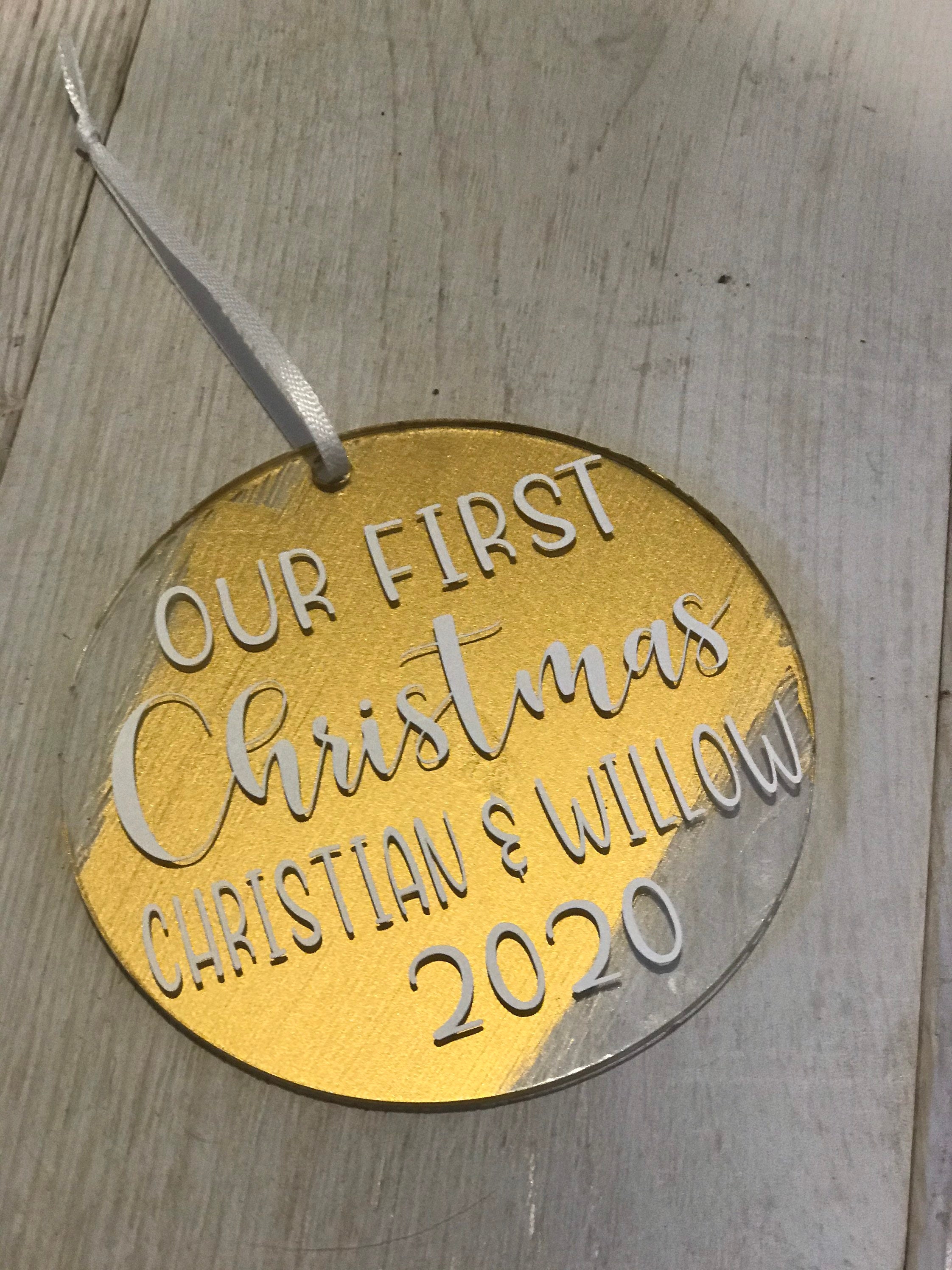 Our First Christmas Ornament First Christmas Ornament Etsy