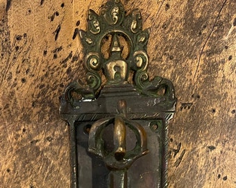 Vintage Brass Ornate Door Handle Decorative Door Pull