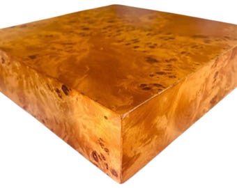 Custom Made to Order Genuine Burl Wood Table Top Made in USA
