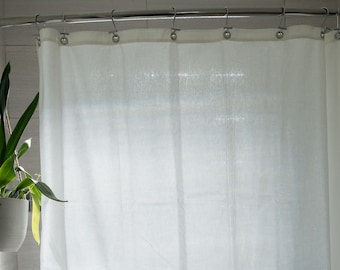 Eco-Friendly Canvas Shower Curtain | Organic Canvas Shower Curtain | Cute  Bathroom Decor | Curtain for Shower | Chemical-Free Organic