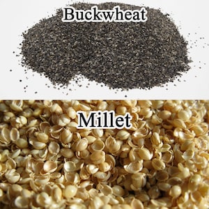 Organic Buckwheat Hulls and Organic Millet Hulls - filling for pillows cushions and crafts