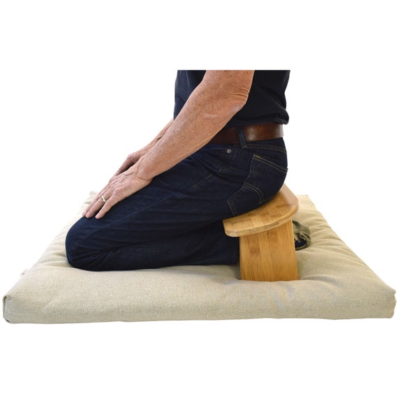 [MANGO TREES] Zafu Meditation Cushion Floor Seat Matt Organic Kapok Filled