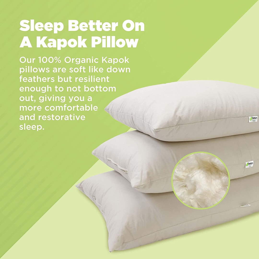 Organic Eco-friendly Kapok Pillow Organic Pillow Earth-friendly Pillow ...