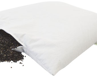 Fully Organic Pillow with Pillowcase - Buckwheat Filled