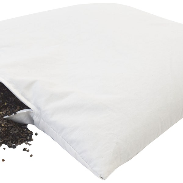 Fully Organic Pillow with Pillowcase - Buckwheat Filled