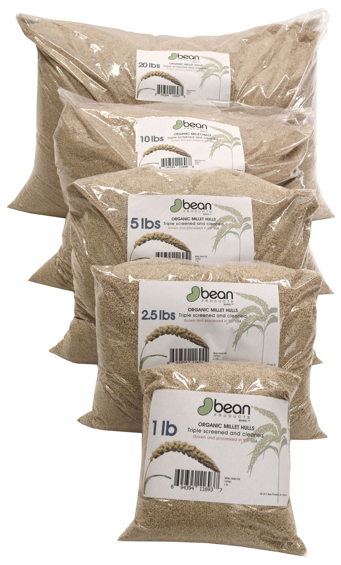 Organic Buckwheat Hulls and Organic Millet Hulls Filling for Etsy