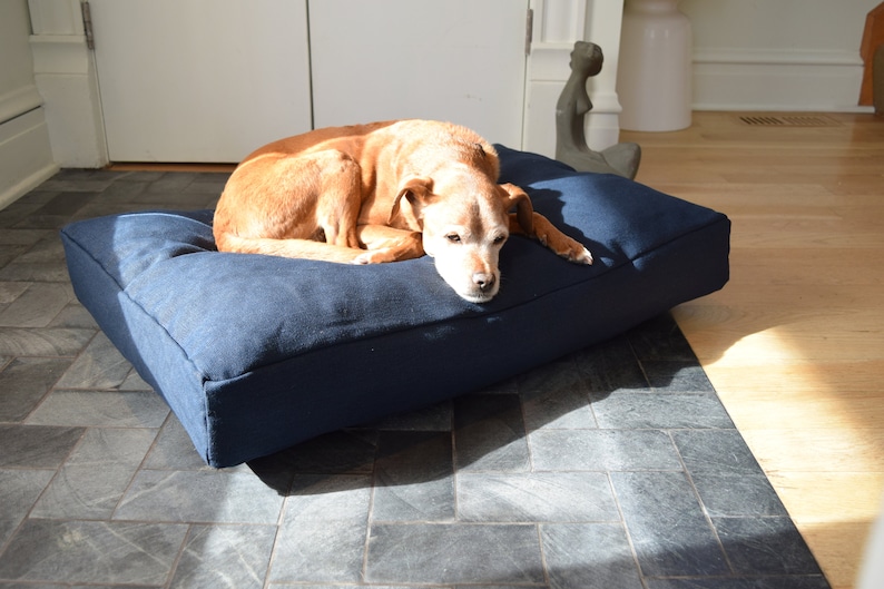 Hemp Dog Bed LATEX FILLED Made in USA - Etsy