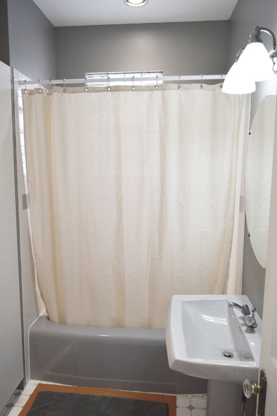 Cotton Shower Curtain Made In Usa, Shower Curtain Rod Made In Usa
