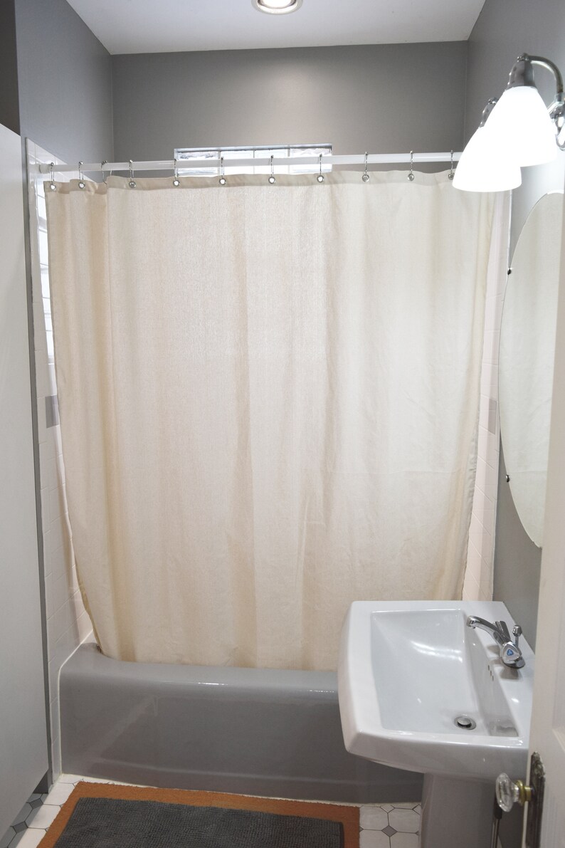 Cotton Shower Curtain Made in USA Etsy