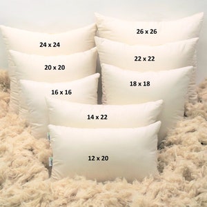 Hypoallergenic Kapok-Filled Toss Pillow - Choice of Size | Accent Pillow | Toss Pillow | Hypoallergenic Pillow | Kapok Floor Pillow ORGANIC
