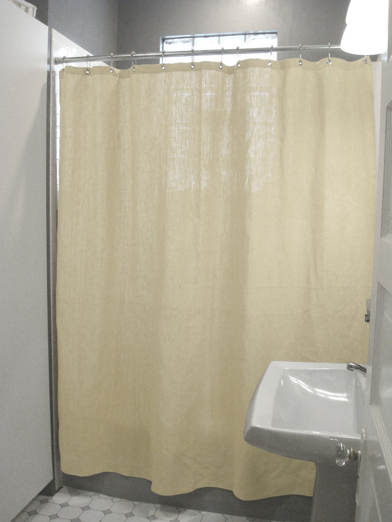 Hemp Shower Curtain Made in USA Etsy
