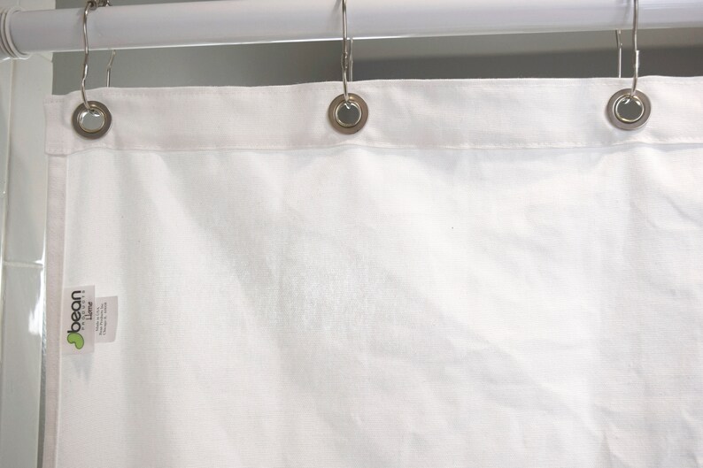 Cotton Shower Curtain Made in USA Etsy