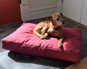 Latex-Filled Hemp Dog Bed | Dog Supplies | Hemp Dog Bed | Soft Dog Bed | Eco-Friendly Pet Bed