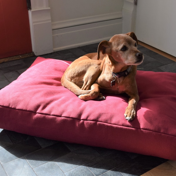 Latex-Filled Hemp Dog Bed | Dog Supplies | Hemp Dog Bed | Soft Dog Bed | Eco-Friendly Pet Bed