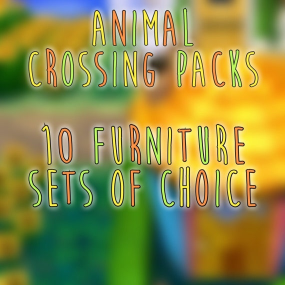 Acnl 10 Furniture Sets Of Your Choice Etsy