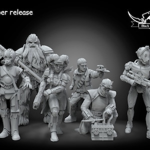 Edge of Empire squad - BLACK REMNANT | Legion compatible - 3D printed