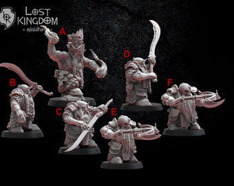 Modular Chaos Dwarves - Maghmorin | D&D | Pathfinder | AoS | Old World | 3d printed