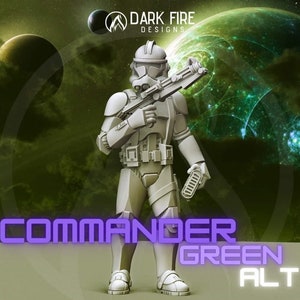 Commander Green (4 versions) - DARK FIRE | Legion compatible - 3D printed ALT